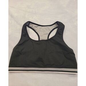 Athletic black / gray sports bra‎